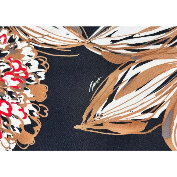 Trina Turk Shift Dress Pleated Spellbound Floral Sleeveless Size 10 Tropical - Picture 13 of 14